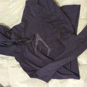 Gymshark purple mid driff sweatshirt